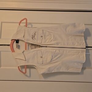 Womens Harley-Davidson zip up sleeveless top